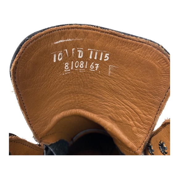 Allen Edmonds DALTON Black Leather Wingtip Dress Boots Brogue Size 10D USA 10 D - Picture 9 of 13